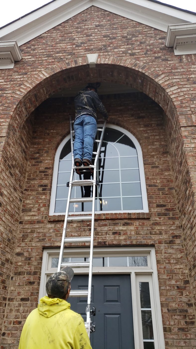 Exterior window and trim work